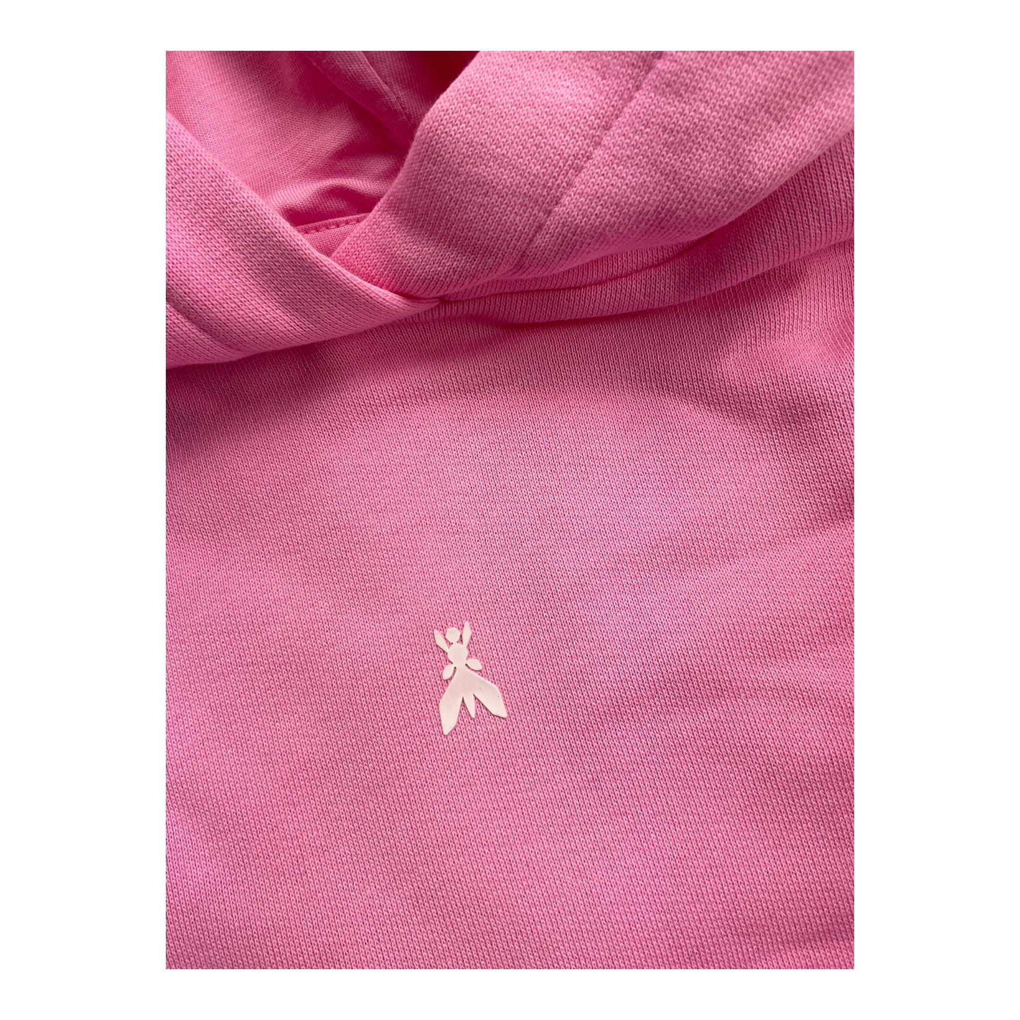 PATRIZIA PEPE felpa tinta unita con cappuccio e logo Rosa per Bambina 7M0857X ROSA PATRIZIA PEPE 