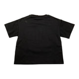GAELLE t-shirt girocollo tinta unita con brillantini Nero per Bambina 2746M00038 NERO GAELLE 