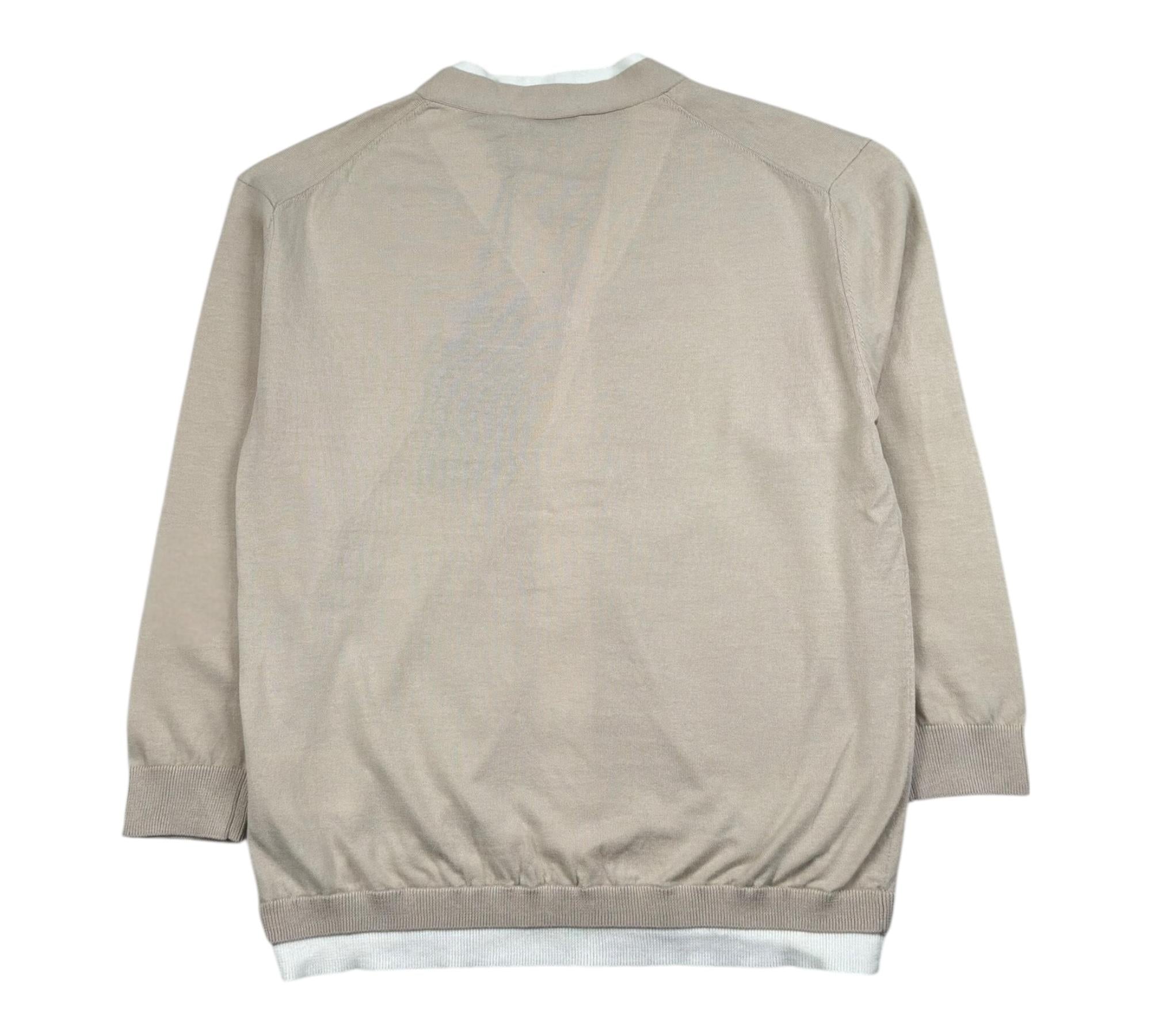 Paolo Pecora Cardigan Tinta Unita Scollo A V per Bambino PP4278 BEIGE PAOLO PECORA 