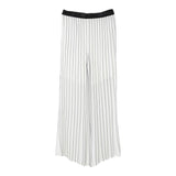 Liu Jo Pantalone Tinta Unita con Fantasia A Righe per Bambina GA5071X BIANCO LIU JO 