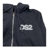 DROPSEASON2 felpa con zip e cappuccio tinta unita Nero per Bambino FW242K36 NERO DROPSEASON2 