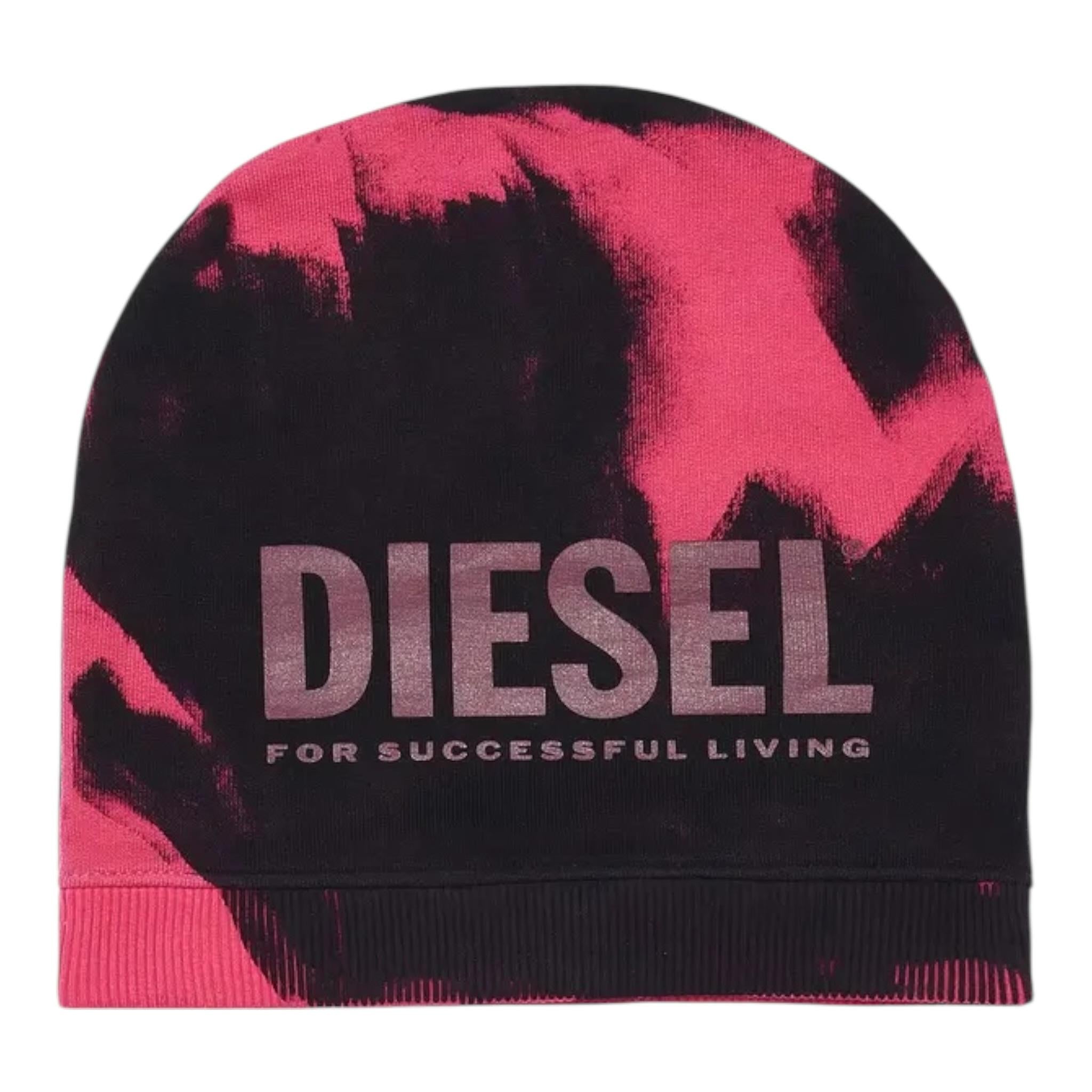 Diesel Cappello tinta unita con Stampa E Fantasia Nero per Bambina J00973F NERO DIESEL 