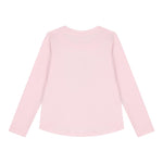 GUESS shirt girocollo tinta unita con stampa Rosa per Bambina K4YI11K6YW44J ROSA GUESS 