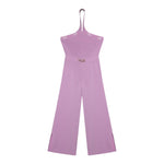 Twinset Tuta Intera Tinta Unita con Logo per Bambina 251GJ3QW1X LILLA TWINSET 