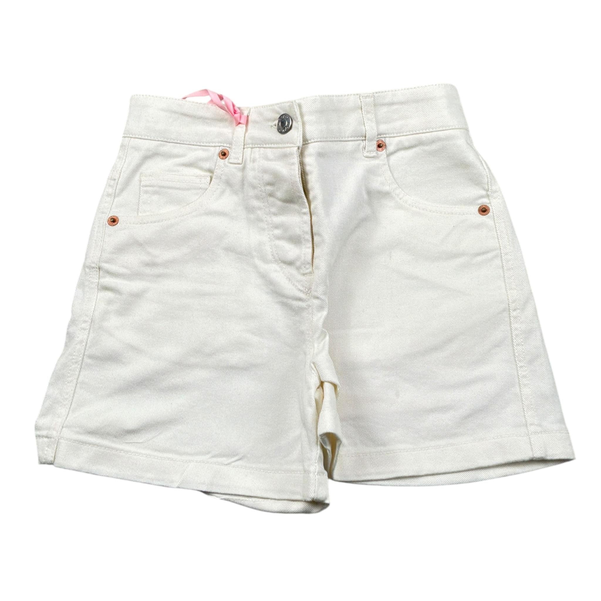 Vicolo Short tinta unita con Girovita Regolabile Bianco per Bambina 3146P0545 BIANCO VICOLO 