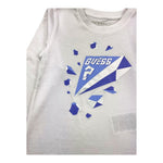 GUESS shirt girocollo tinta unita con stampa in contrasto Bianco per Bambina N4BI12I3Z14 BIANCO GUESS 