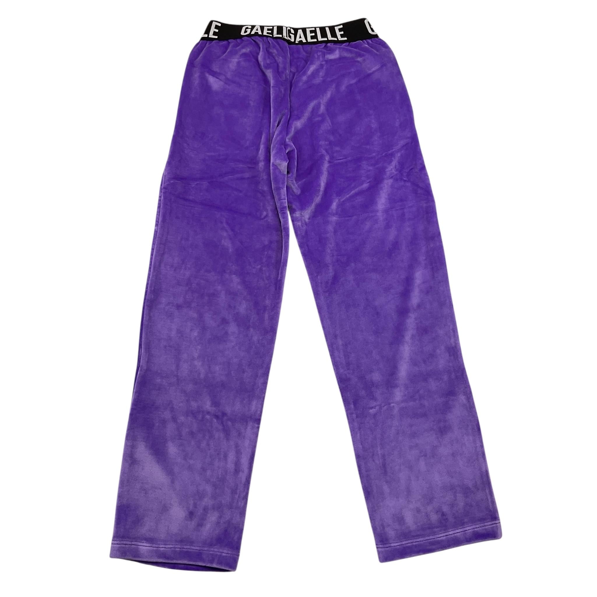 GAELLE pantalone tinta unita in velluto Viola per Bambina 2741P00386X VIOLA GAELLE 