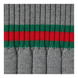 GUCCI abito mezza manica tinta unita con profili in contrasto Grigio per Neonata 790773 GRIGIO GUCCI 
