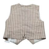 Aletta Gilet tinta unita con Bottoni Beige per Neonato M2204111 BEIGE ALETTA 