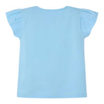 Mayoral T-Shirt Tinta Unita Girocollo con Stampa per Bambina 3015X AZZURRO MAYORAL 