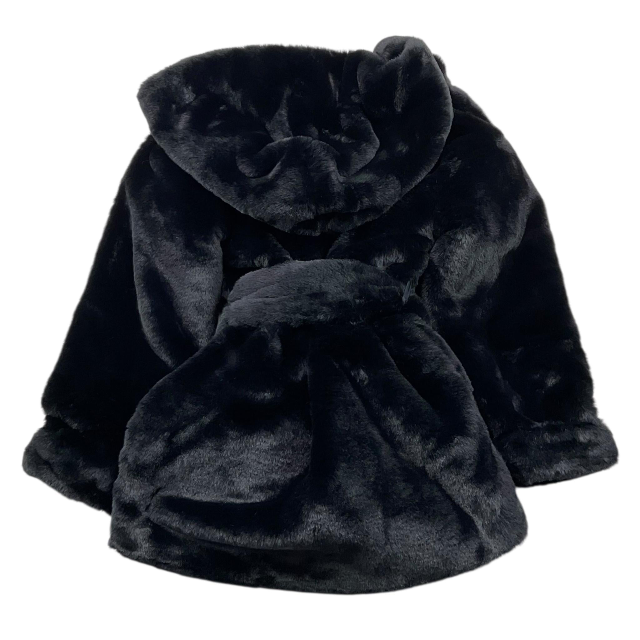 MAGIL pelliccia tinta unita con cappuccio Nero per Bambina GN23106 NERO MAGIL 