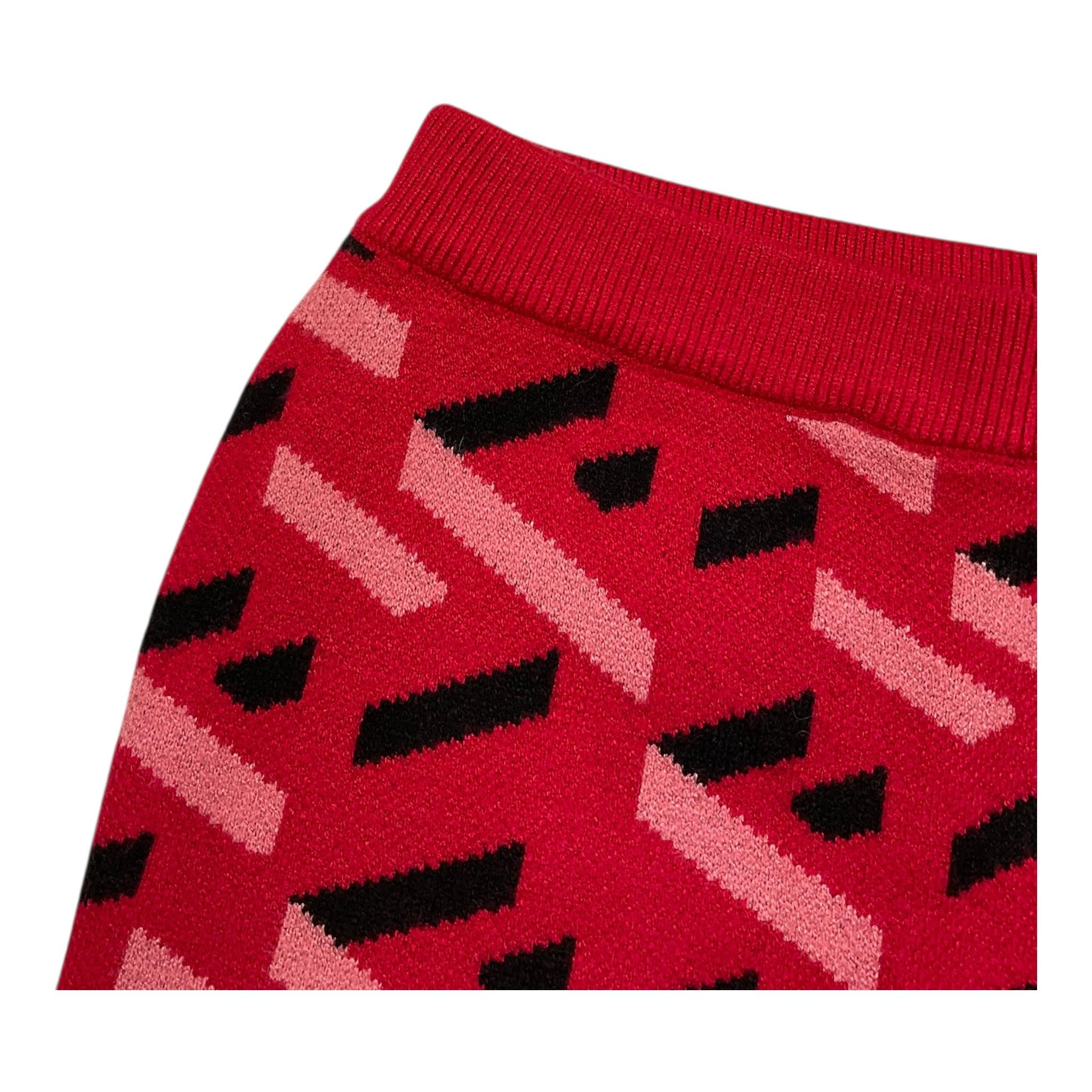 FUN & FUN gonna in maglia tinta unita stampa fantasia Rosso per Bambina FNBSW15538 ROSSO FUN & FUN 