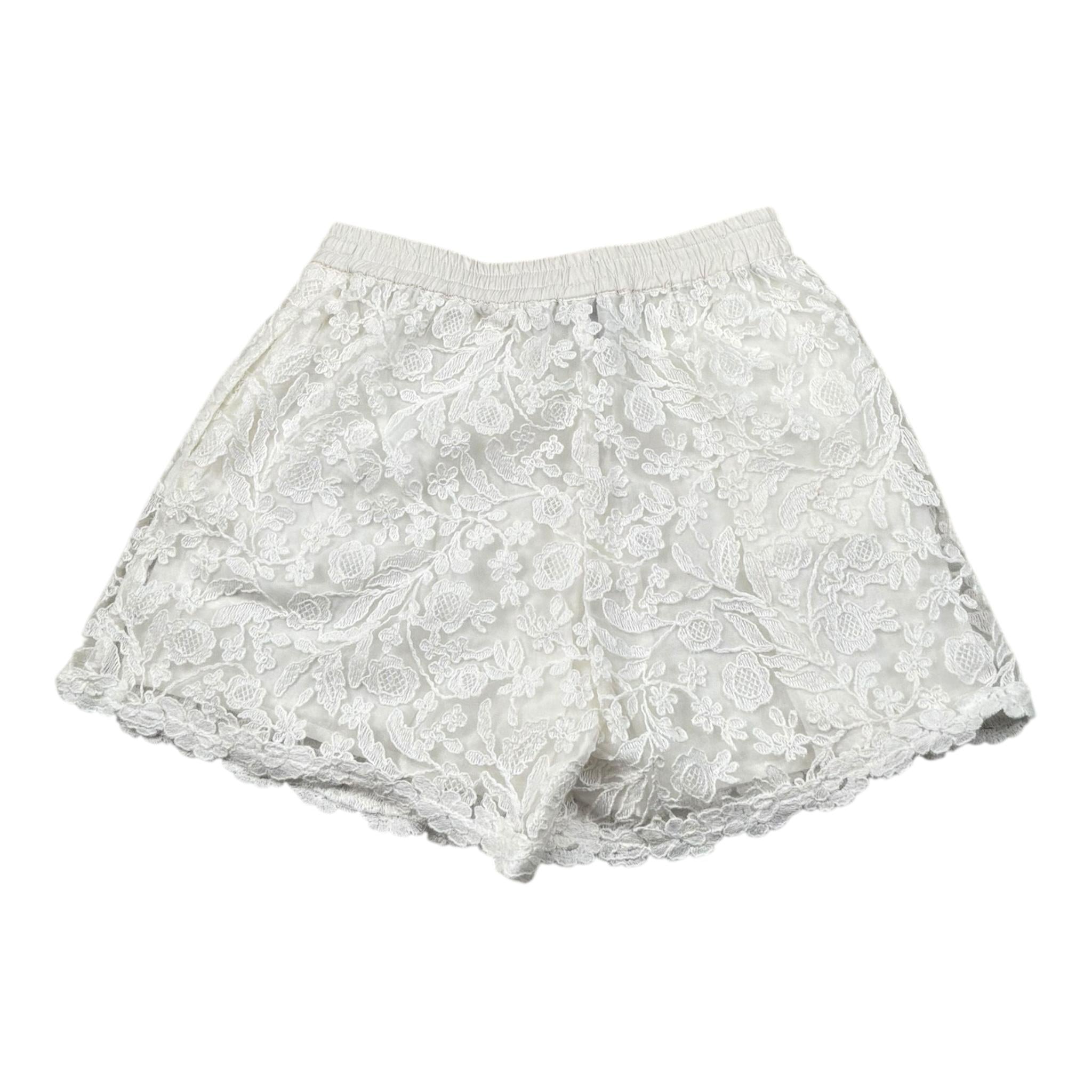 Ermanno Scervino Short Tinta Unita con Elastico In Vita per Bambina SFB018 BIANCO ERMANNO SCERVINO 