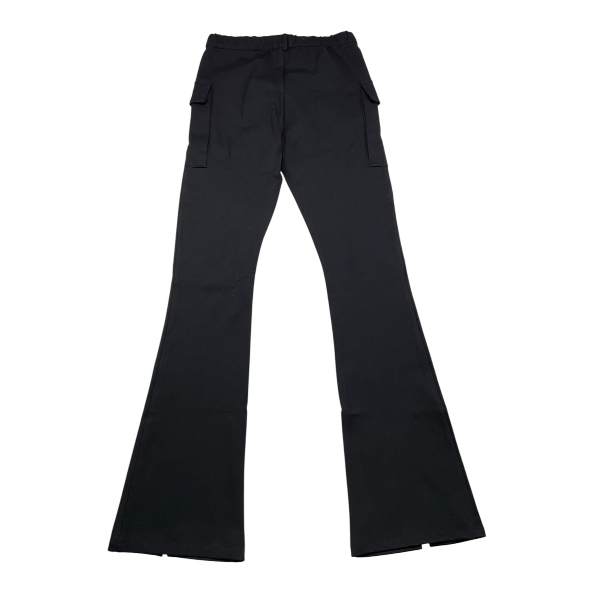 MISS BLUMARINE pantalone tinta unita con elastico in vita modello zampa Nero per Bambina IF4051 NERO MISS BLUMARINE 