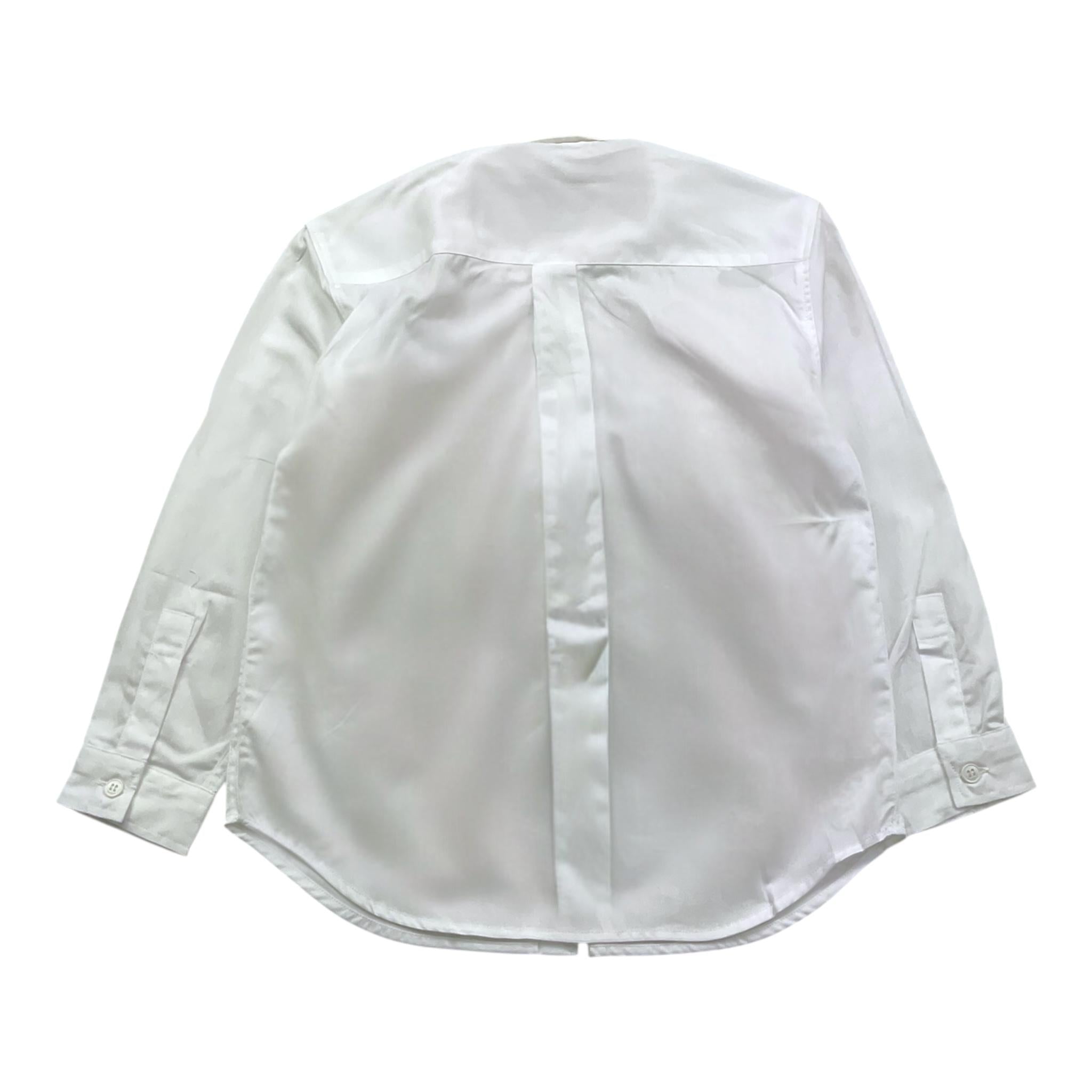 Dondup Camicia Tinta Unita con Manica Lunga per Bambino DMCA003 BIANCO DONDUP 