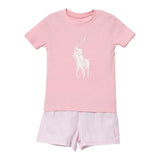 Ralph Lauren Completo 2 Pezzi Pigiama T-Shirt-Shorts  per Bambina 4P0038 ROSA RALPH LAUREN 