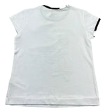 Monnalisa T-Shirt Girocollo Tinta Unita con Stampa per Bambina 197603SS BIANCO MONNALISA 