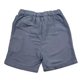 Name.It Einfarbige Bermudashorts mit elastischem Bund, Puderblau für Neugeborene