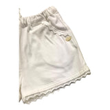 Tartine Et Chocolat Einfarbige Shorts mit elastischer Taille Weiß für Baby Mädchen