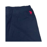 U.S. POLO ASSN leggins tinta unita con logo Blu per Bambina 61566636 BLU U.S. POLO ASSN 