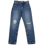 Name.It Blaue Jeans mit verstellbarer Taille und einfarbiger Passform für Jungen
