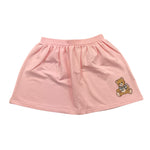 MOSCHINO gonna tinta unita con stampa Rosa per Bambina HDJ03X ROSA MOSCHINO 