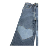 LOSAN jeans tinta unita modello zampa Blu per Neonata 51030764664015 BLU LOSAN 