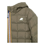 K-WAY giubbino reversibile con zip e cappuccio bicolore Verde/beige per Neonato K7132PWOXX VERDE/BEIGE K-WAY 