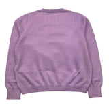 LIU JO maglia girocollo tinta unita con stampa logo Lilla per Bambina KF4039 LILLA LIU JO 