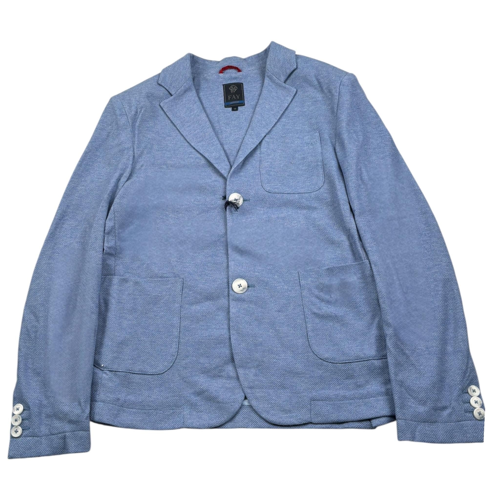 Fay Giacca tinta unita Azzurro per Bambino FS2P84 AZZURRO FAY 