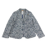 Distrett Uni-Jacke mit Blumenmuster und Knöpfen weiß für Jungen
