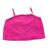 Miss Blumarine Top Träger Einfarbig Mit Logo-Print Fuchsia Für Mädchen