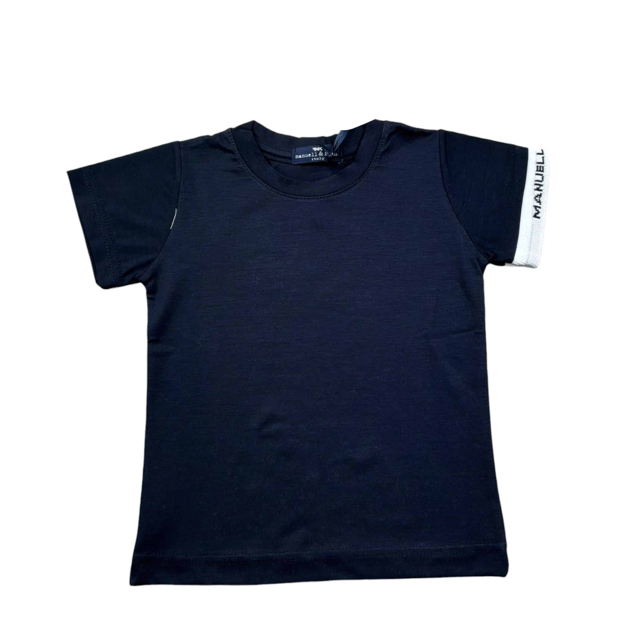 Manuel & Frank T-Shirt Girocollo Tinta Unita  per Neonato MF7327BN BLU MANUEL & FRANK 