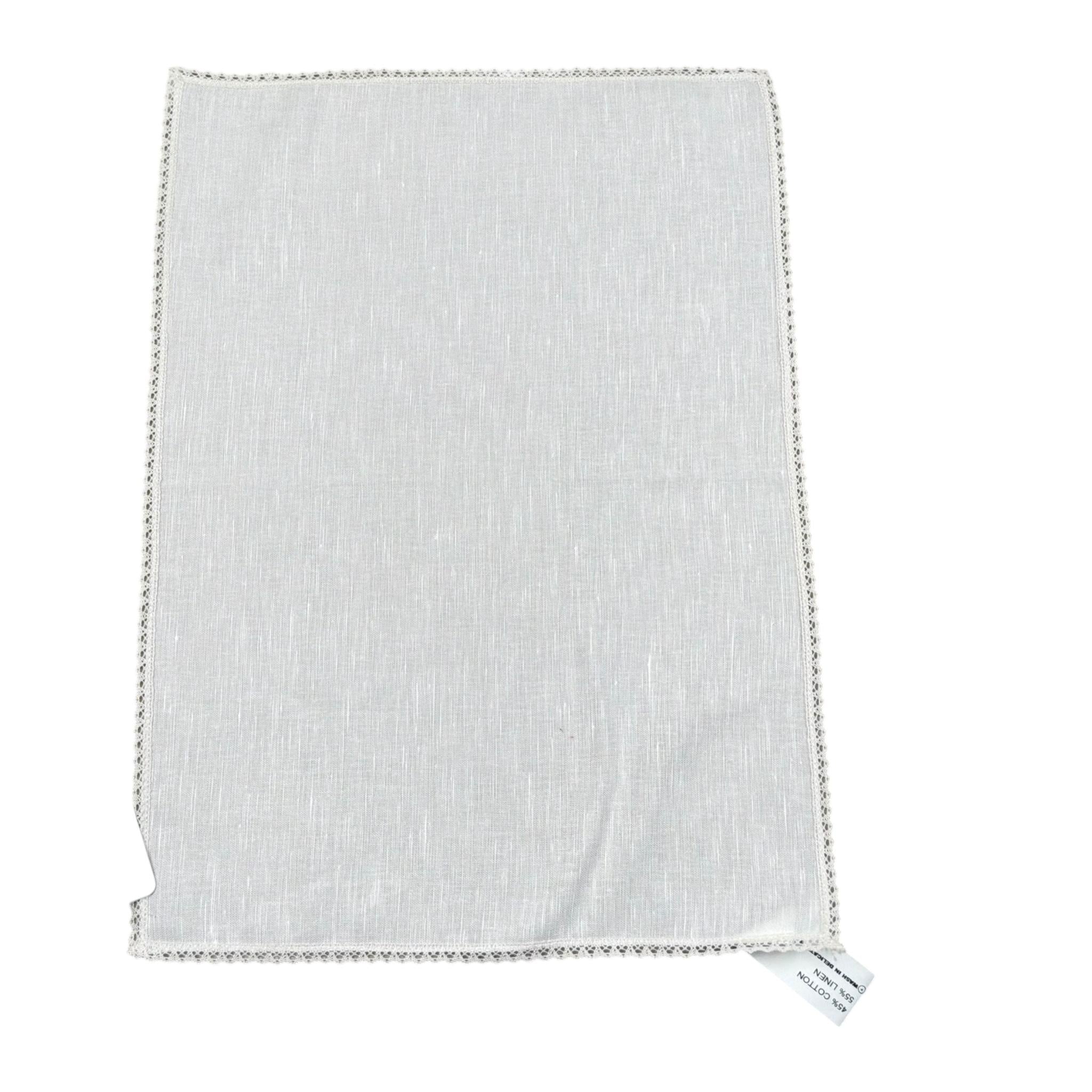 Granlei Coperta Tinta Unita con Ricami per Neonata 125210 PANNA GRANLEI 