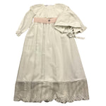 GRANLEI abito manica lunga tinta unita con cappello Bianco per Neonata 224105 BIANCO GRANLEI 