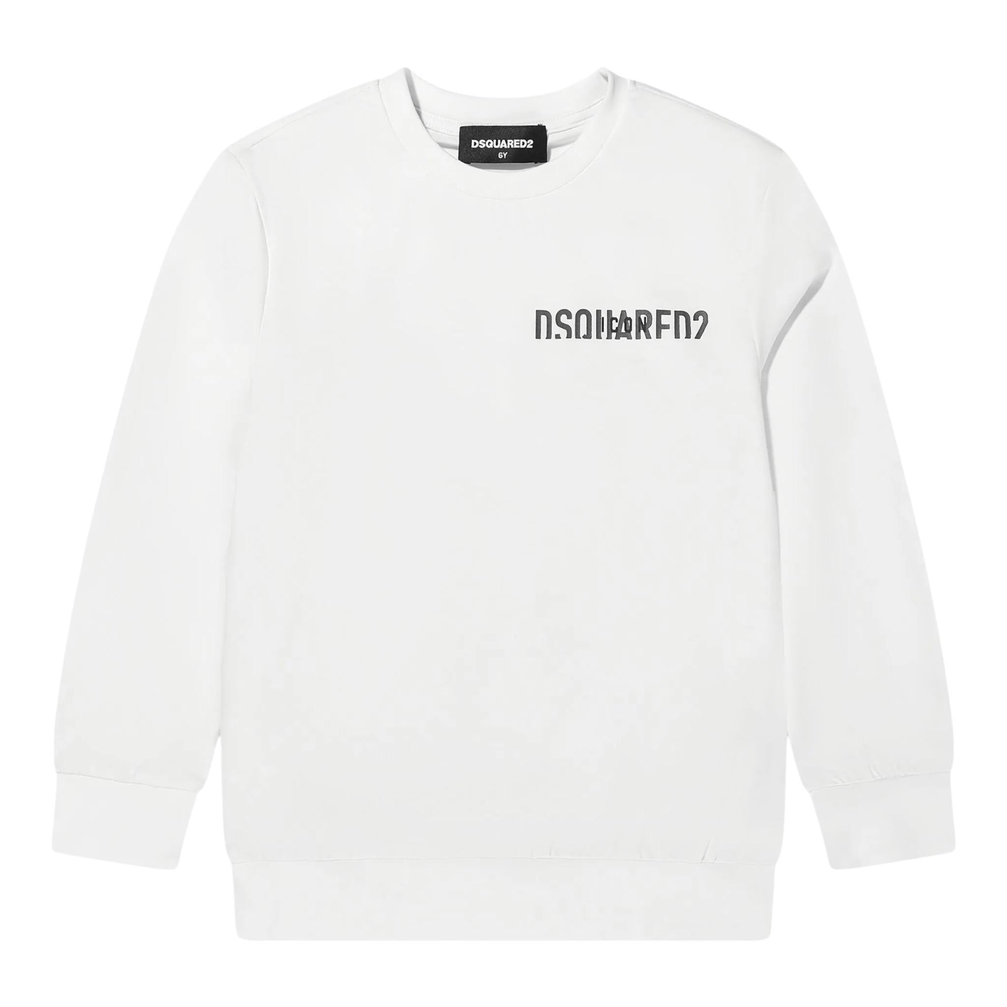 DSQUARED2 completo 2 pezzi felpa-pantalone Nero/bianco per Bambino DQ2653 NERO/BIANCO DSQUARED2 