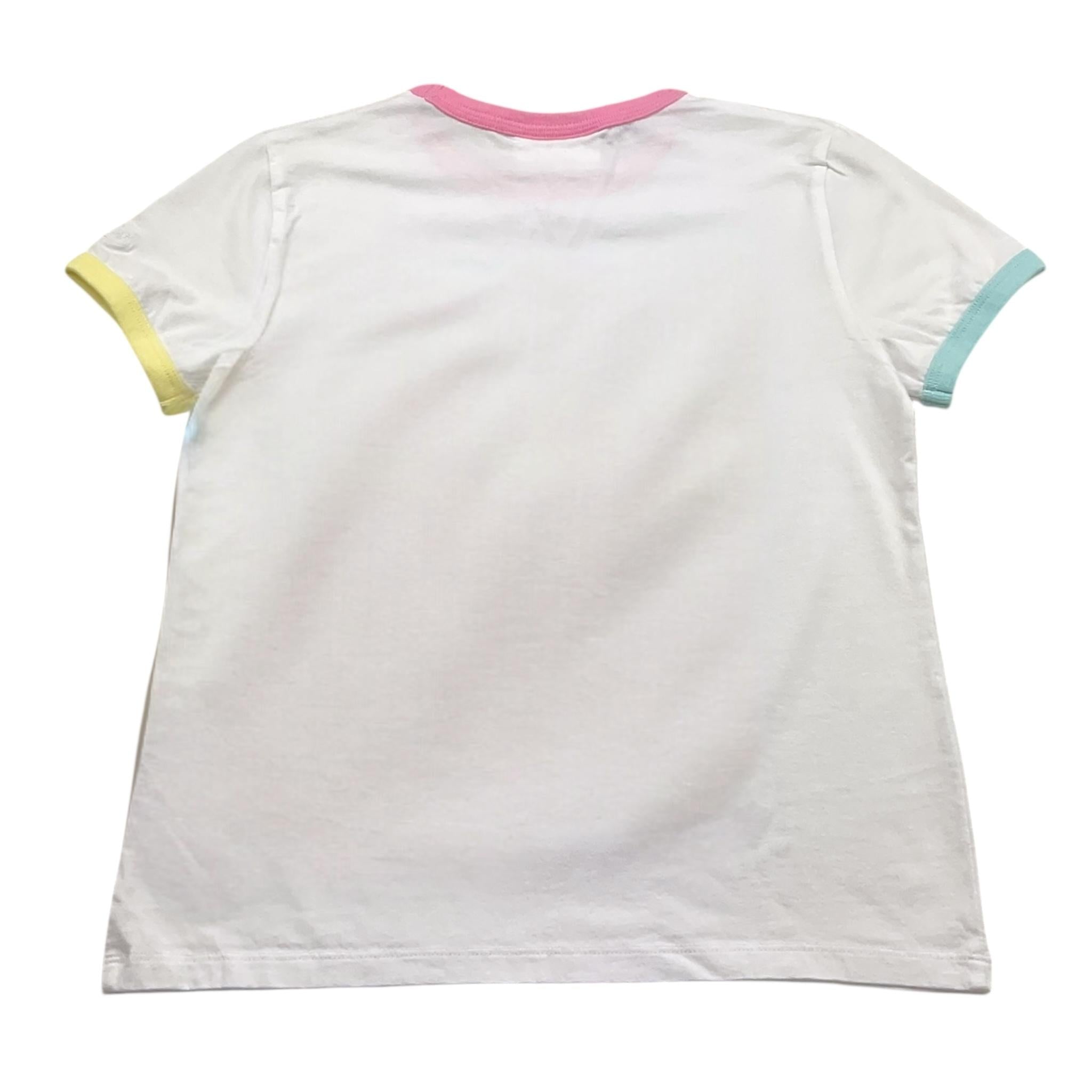 Saint Barth T-Shirt Tinta Unita con Stampa per Bambina ELLY00301844F BIANCO SAINT BARTH 