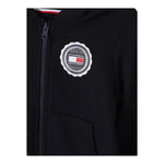 TOMMY HILFIGER felpa con zip e cappuccio tinta unita con logo Blu per Bambino KB0KB09057X BLU TOMMY HILFIGER 