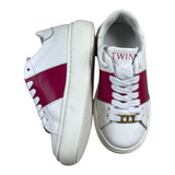 Twinset Sneakers Einfarbig mit weißem Kontrastband für Mädchen