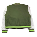 JANICE giubbino modello college con maniche in contrasto Verde per Bambina JN607R VERDE JANICE 