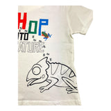 Losan Einfarbiges T-Shirt mit Rundhalsausschnitt und cremefarbenem Aufdruck für Babys