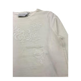ERMANNO SCERVINO shirt girocollo tinta unita con ricami Bianco per Bambino SFTS001 BIANCO ERMANNO SCERVINO 