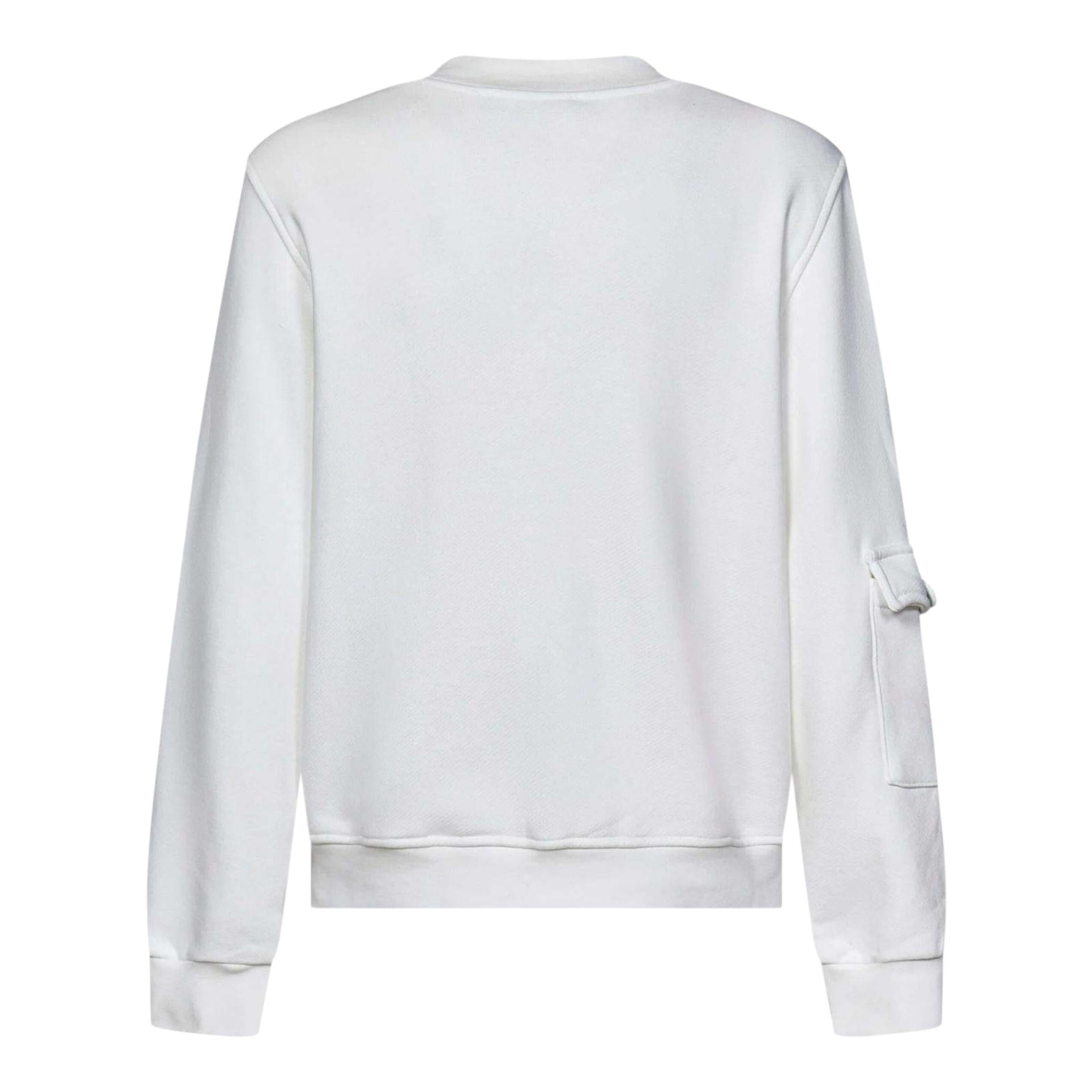 MCU felpa tinta unita con bottoni e brillantini Bianco per Neonata MCUK6004N BIANCO MCU 