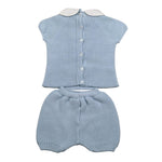 Juliana Completo 2 Pezzi T-Shirt-Culotte Tinta Unita per Neonato 25074 AZZURRO JULIANA 