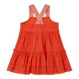 Miss Grant Abito Giromanica Tinta Unita per Bambina 3942 ARANCIONE MAYORAL 