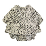 Dou Dou Langarmshirt Creme Blumenmuster für Baby Mädchen