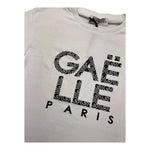GAELLE t-shirt girocollo tinta unita con stampa in contrasto Bianco per Bambina 2742M00314 BIANCO GAELLE 