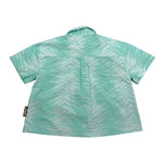 camicia tinta unita con stampa JGP6074CE VERDE ACQUA TRUSSARDI 