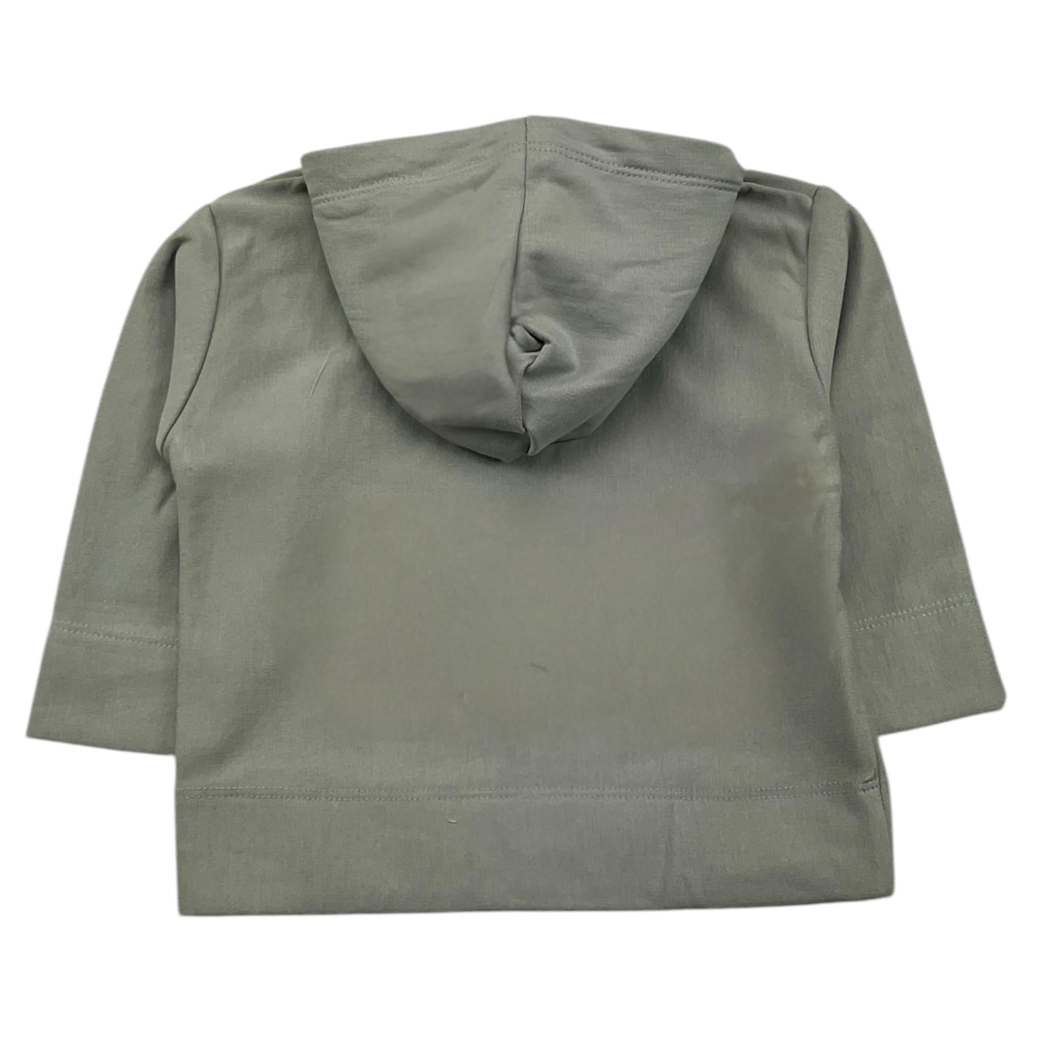 BAMBOOM+BABIES felpa chiusa con cappuccio tinta unita Verde per Neonato 708 VERDE BAMBOOM+BABIES 
