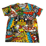 MOUSSE t-shirt multicolor girocollo con stampa Multicolor per Bambino SUPERFRIEND MULTICOLOR MOUSSE 